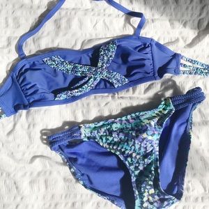Blue bikini